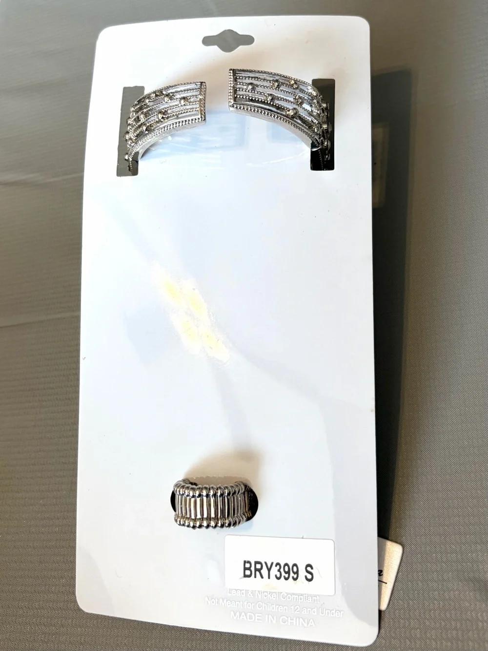 Silver Crystal Handchain Bracelet